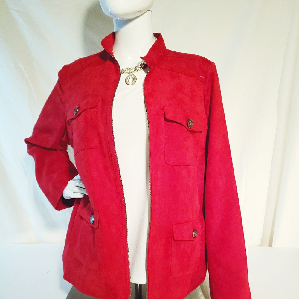 Womens Red Studio Works Jacket